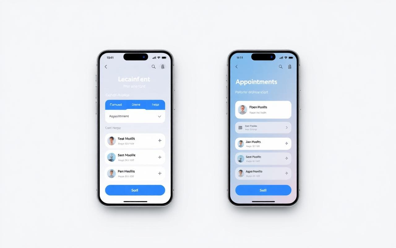 MedLink patient app screens